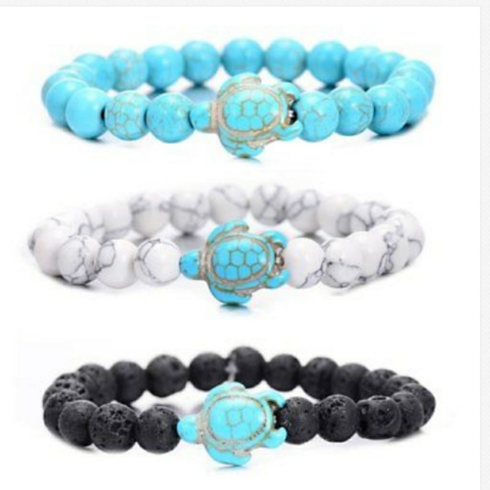 💧1pc Turquoise Turtle Energy Bracelet